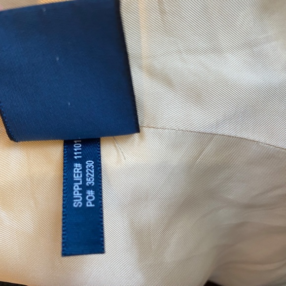 Vintage Ralph Lauren Blue Label Classic Tweed Linen Jacket Size 6 - Picture 7 of 11